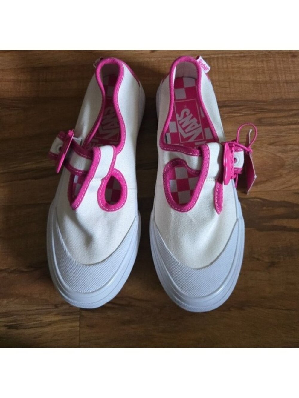 Vans Style 93 Dx Barbie Women Size 5 White Pink With Buckle 0826